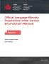 Report - Official-Language Minority Populations Under Various Enumeration Methods