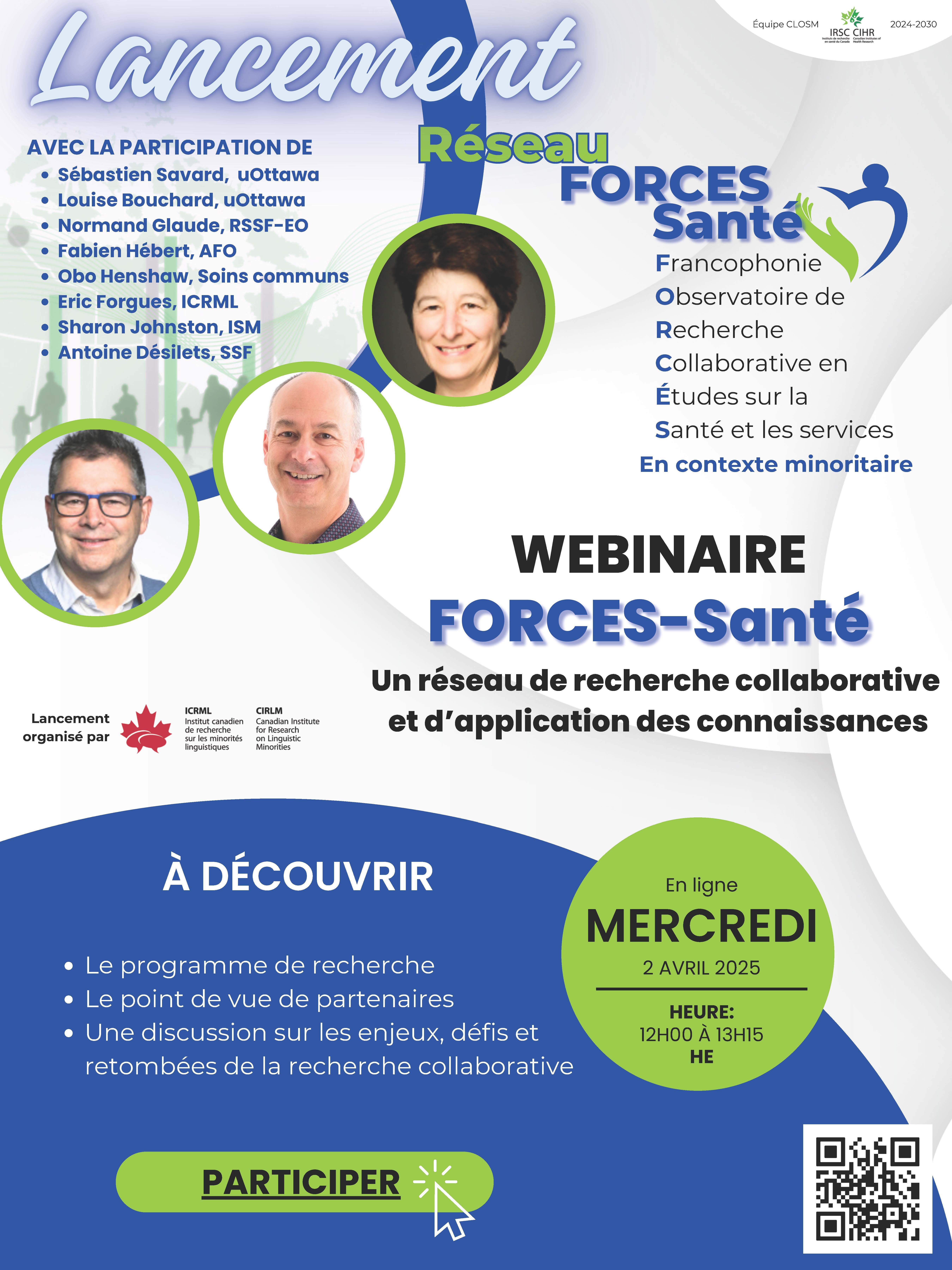 Lancement du Réseau FORCES - Institut canadien de recherche sur les ...