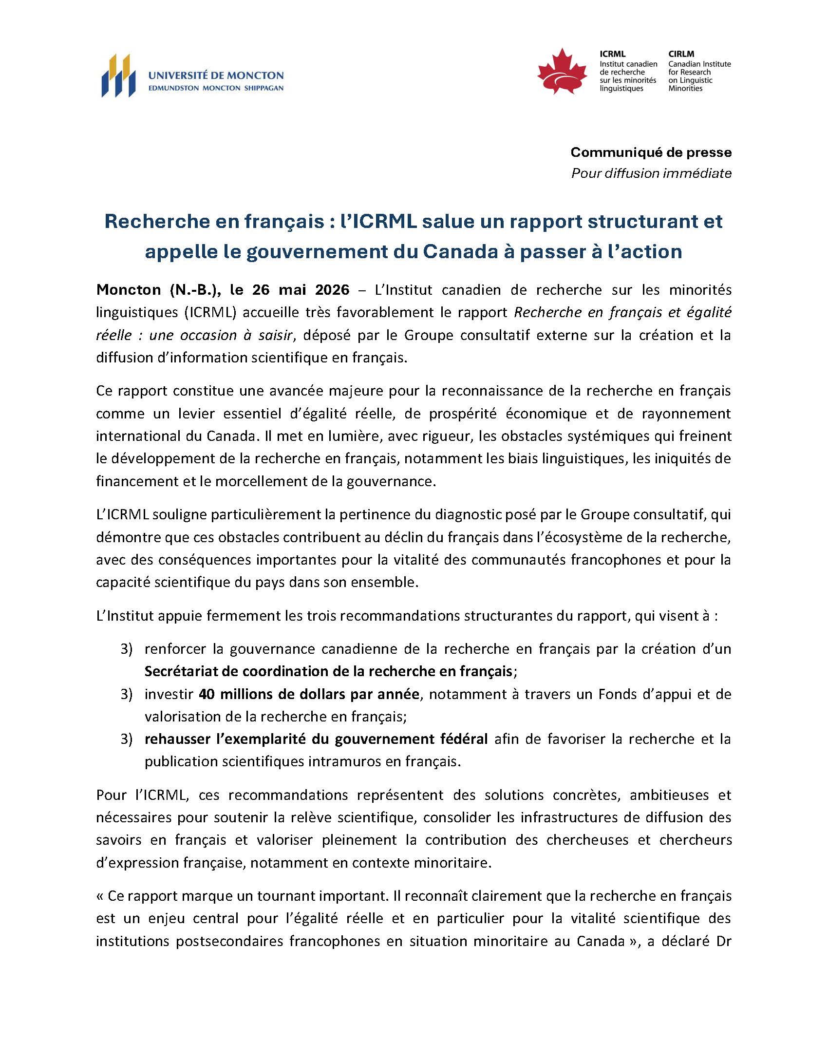 comm recherche francais